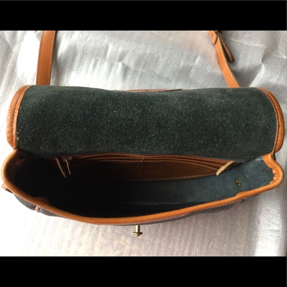 Dooney & Bourke AWL Shoulder Crossbody Bag Blue Black/British Tan - Picture 10 of 16